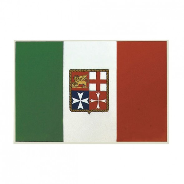 Bandiera Adesiva Italia Marina Mercantile