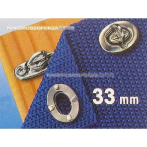 Confezione bottoni attacchi per cappotte girevole 4 pezzi