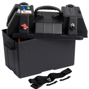 Cassetta porta batteria power center De Luxe con USB mm 421x245x309