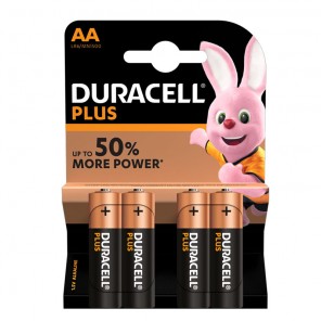 Pile Duracell tipo stilo AA Blister 4 pile