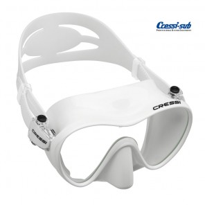 Maschera subacquea Cressi Sub F1 in silicone Bianco