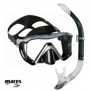 Maschera sub Mares i3 in silicone con snorkel set completo