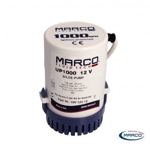 Marco UP1000 12v 63L/min Pompa ad immersione per sentina barca
