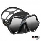 Maschera Mares X-Vision ultra Liquidskin nera lenti argento