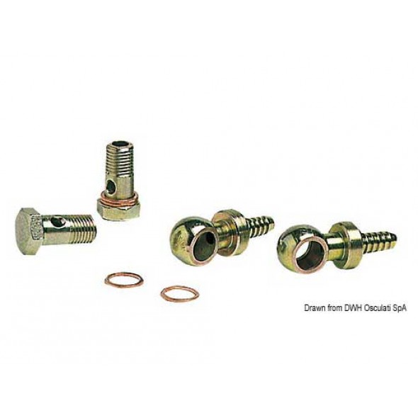 Swivel Hose Hoses For Fuel Filter 8mm Kit 2 Pieces