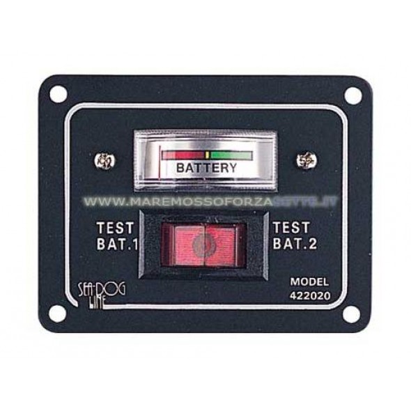 PANEL WITH TESTER FOR 2 BATTERIES AND ACTIVATION SWITCH