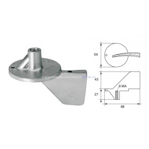 Zinc Anode for outboard engines Selva - 2500050