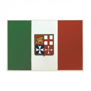 Bandiera Adesiva Italia Marina Mercantile