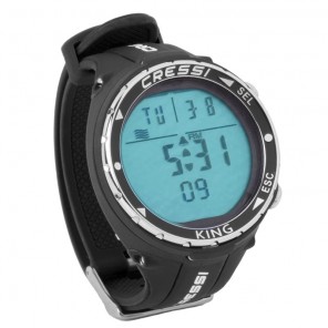 Cressi Sub King BLACK computer watch for Freediving