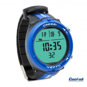 Cressi Sub Nepto BLUE computer watch for Freediving