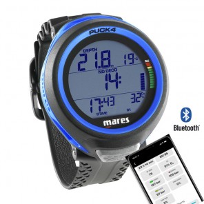 Mares Puck 4 Blue Diving Computer with Bluetooth