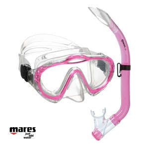 Mares Sharky Mask for kids with Pink Snorkel