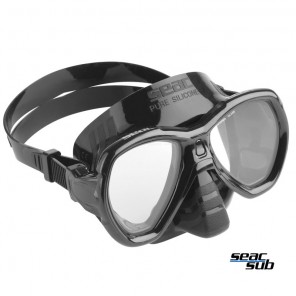 Seac Sub Dive Mask Giglio Black-Black silicone