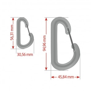KIT 2 NYLON HOOK WITH SS SAFETY OMERSUB 