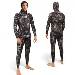 Omer BlackStone camouflage wetsuit 1.7 mm double lined neoprene