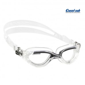 Cressi Sub Flash transparent silicone swimming goggles