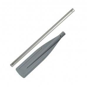 Divisible aluminum oar for inflatable boats