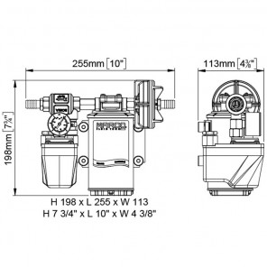 Autoclave pump Marco UP9/A heavy duty 24 Volt 12 l/min