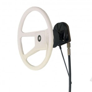 Ultraflex T67 steering wheel Black hub cap for M58 cable