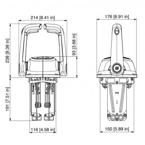 Ultraflex B502B lever control for double motor